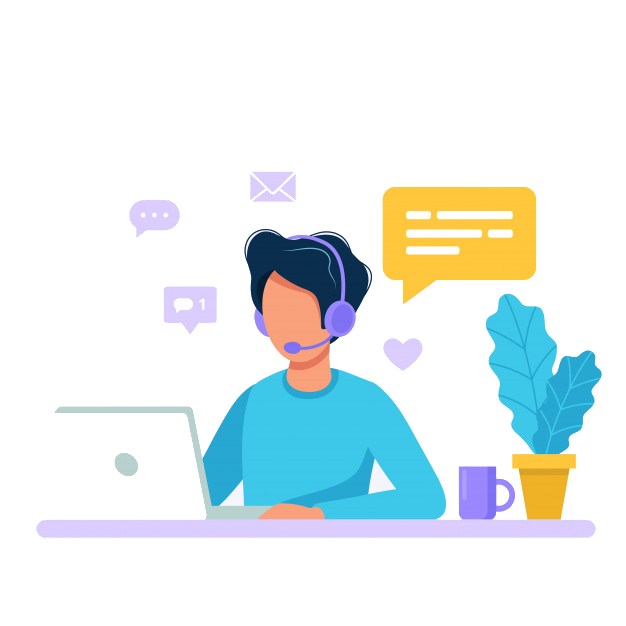 Customer service representative available 24/7 to assist with inquiries via email, phone, or WhatsApp