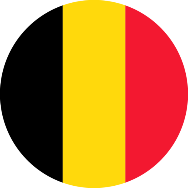 belgium flag circular 17774